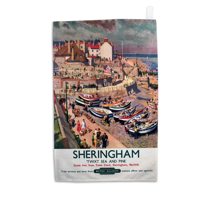 Sheringham - Twixt Sea and Pine - Tea Towel
