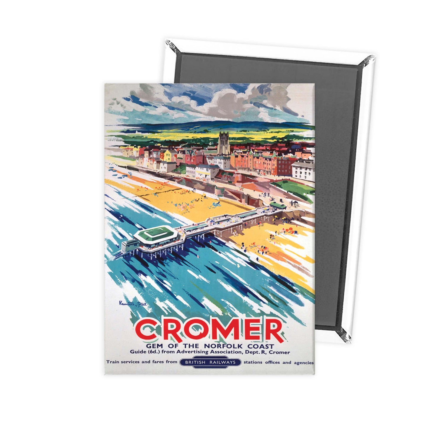Cromer View From Air Fridge Magnet
