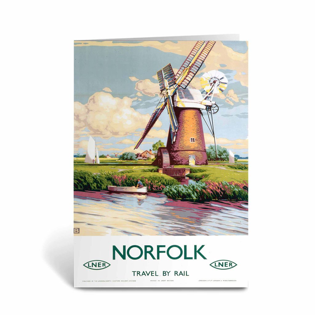 Norfolk Windmill Greeting Card