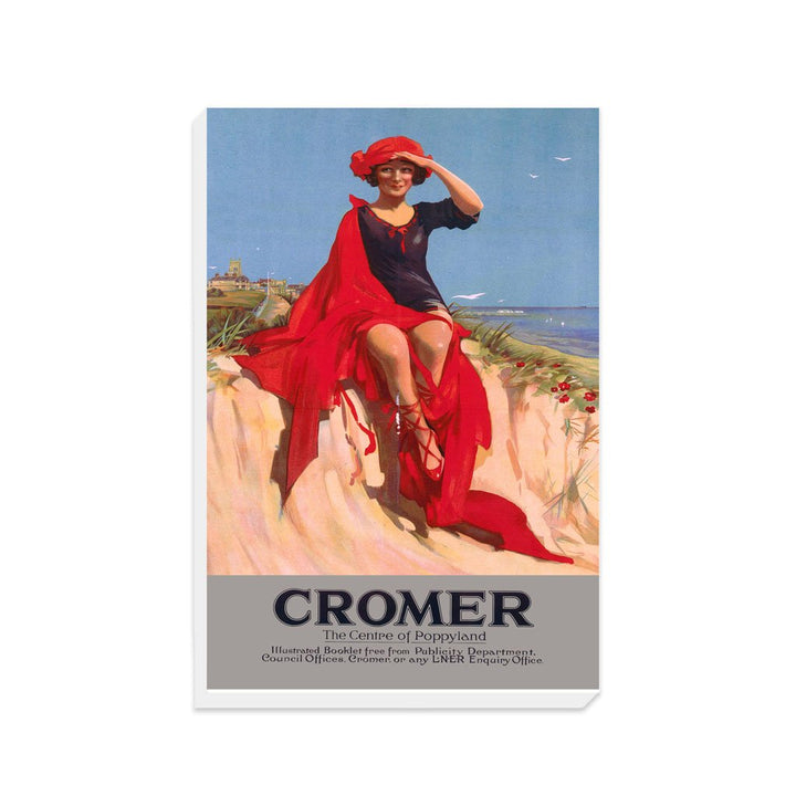 Cromer Girl with Red Shoes - Canvas