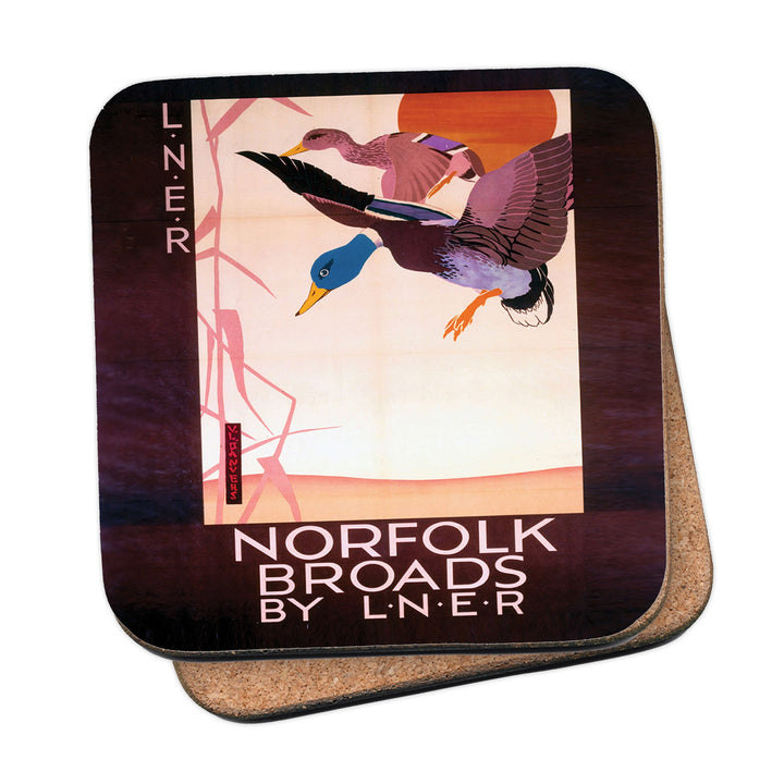 Norfolk Broads Ducks Coaster
