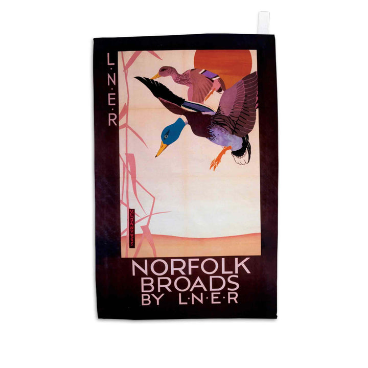 Norfolk Broads Ducks - Tea Towel