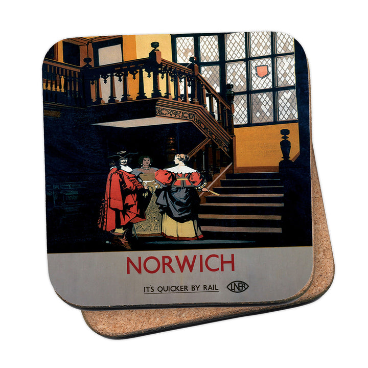 Norwich Inside Tudor Building Coaster