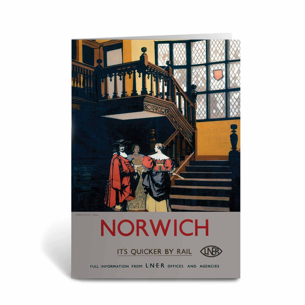 Norwich Inside Tudor Building Greeting Card