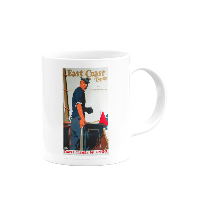 East Coast Types No 1 The Broads Wherryman Mug