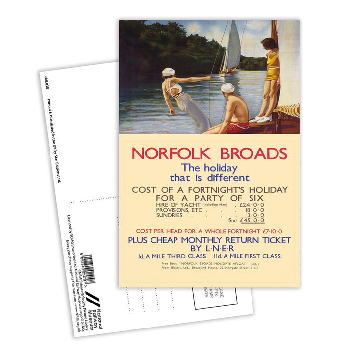 Norfolk Broads the holiday that is different Postcard Pack of 8