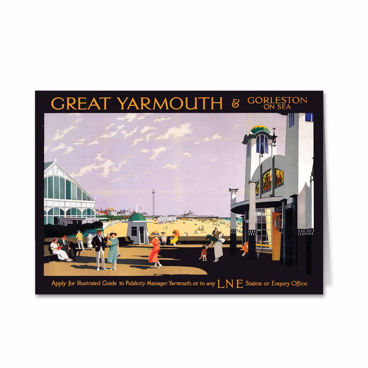 Great Yarmouth sea front Greeting Card