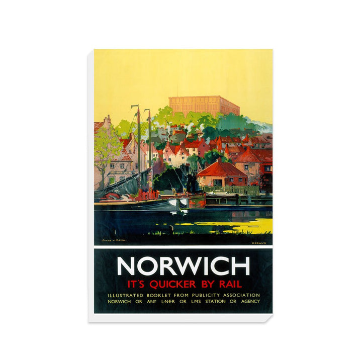 Norwich City Yellow Sky - Canvas