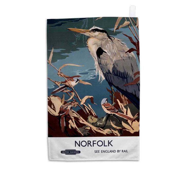 Norfolk Heron - Tea Towel