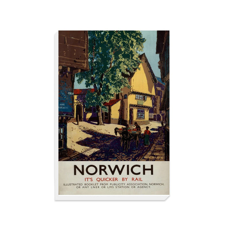 Norwich Horse and Cart - Canvas
