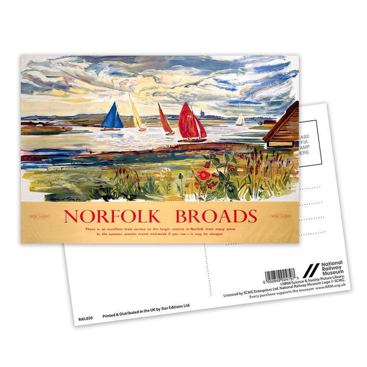 Norfolk Broads Postcard Pack of 8