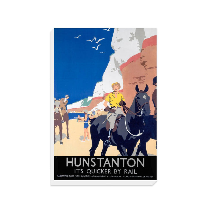 Hunstanton Woman on Horse - Canvas