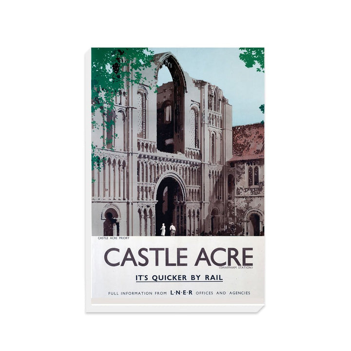 Castle Acre, It's Quicker By Rail - Canvas