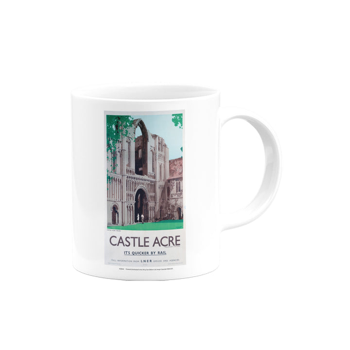Castle Acre, It's Quicker By Rail Mug