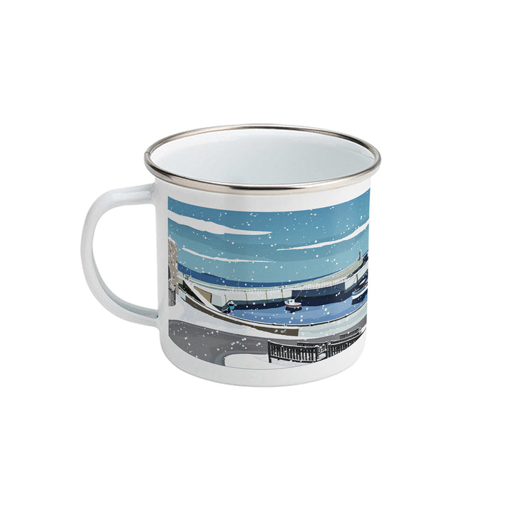 Seahouses Snow - Enamel Mug