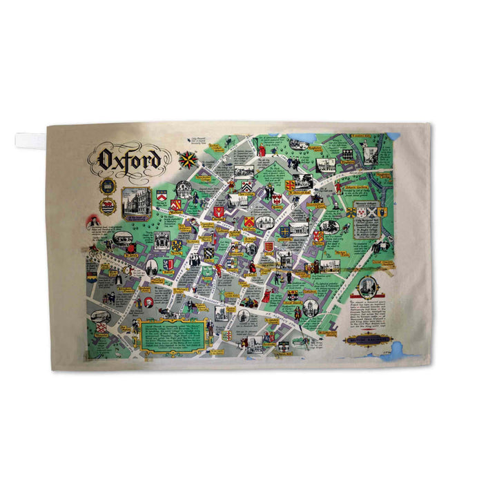 Oxford Map - Tea Towel