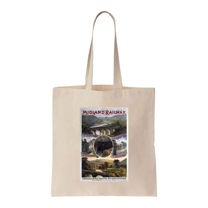 In the peak of Derbyshire Tourist Resorts - Canvas Tote Bag