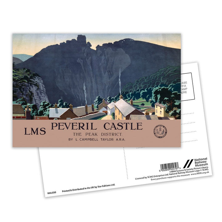 Peveril Castle - The Peak District Postcard Pack of 8