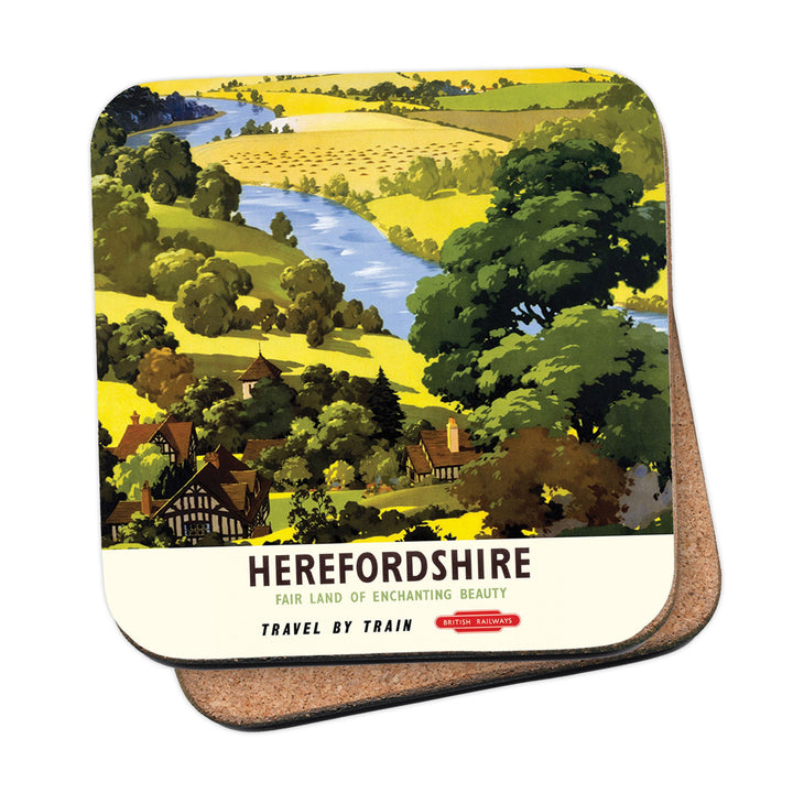 Herefordshire, Fair Land of Enchanting Beauty Coaster
