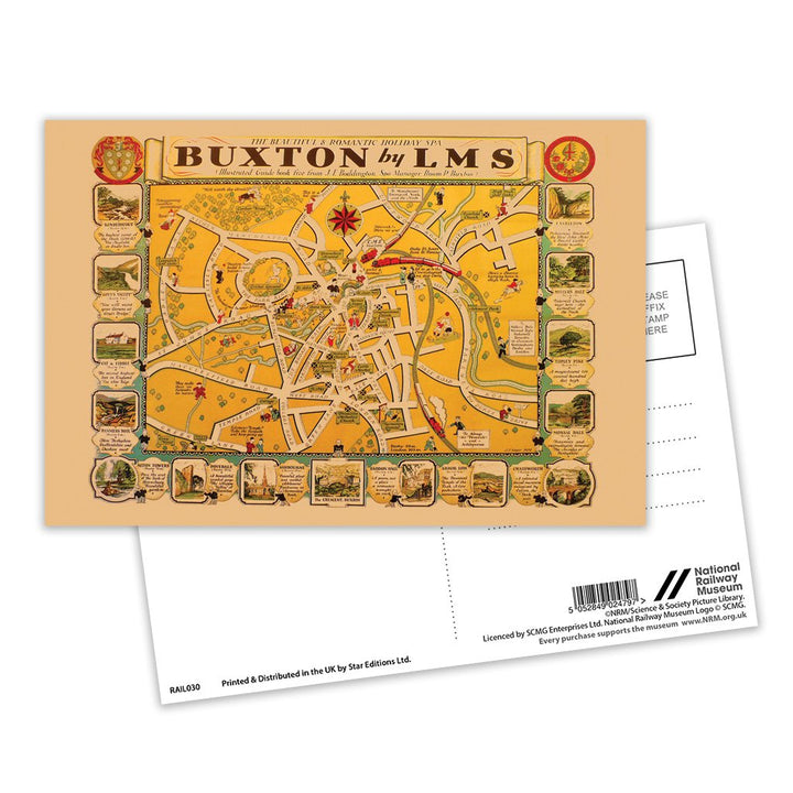 Buxton, The Beautiful and Romantic Holiday Spa Postcard Pack of 8