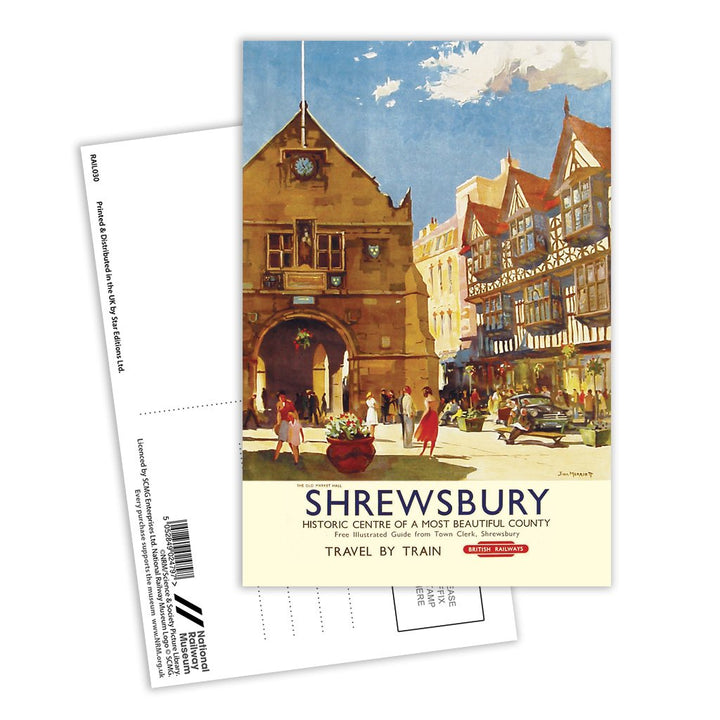 Shrewsbury Postcard Pack of 8