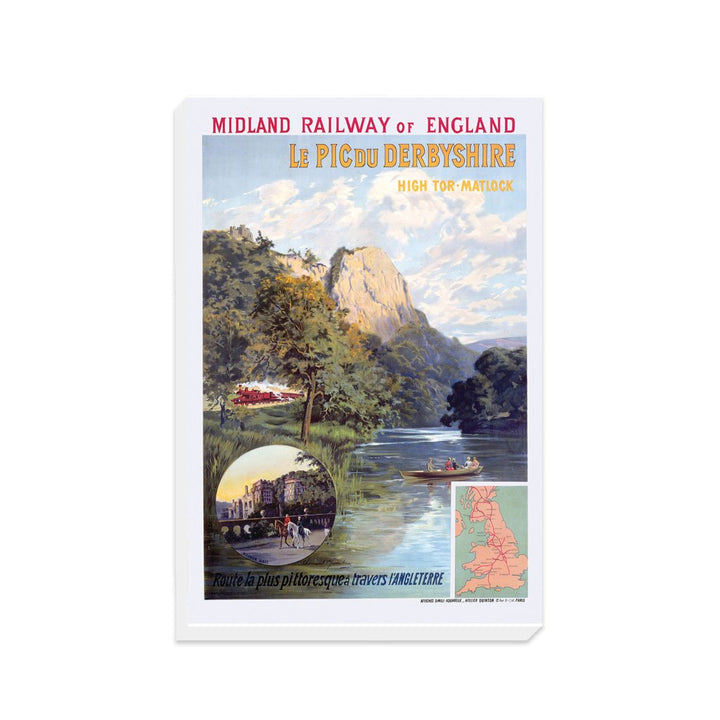 Midland Railway of England - Le Pic du Derbyshire - Canvas