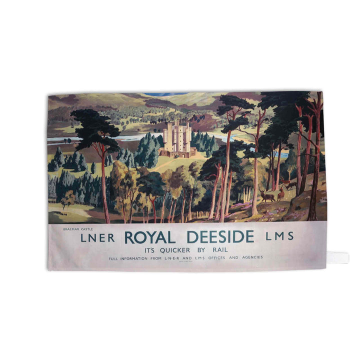 Royal Deeside LNER LMS Braemar Castle - Tea Towel