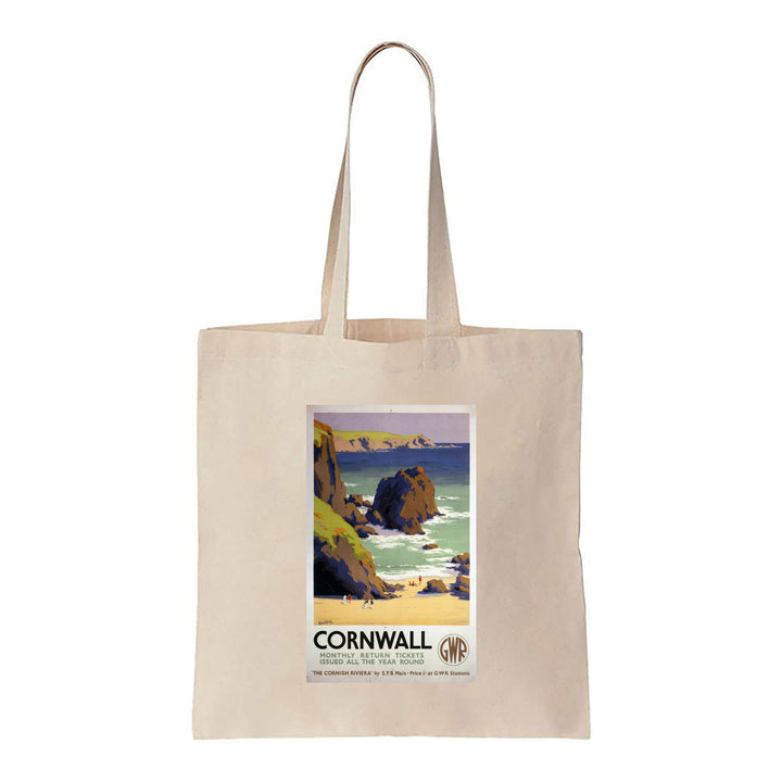 Cornwall - The Cornish Riviera - Canvas Tote Bag