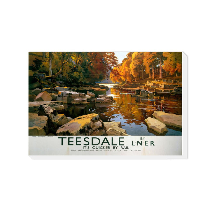 Teesdale near Barnard Castle - Canvas
