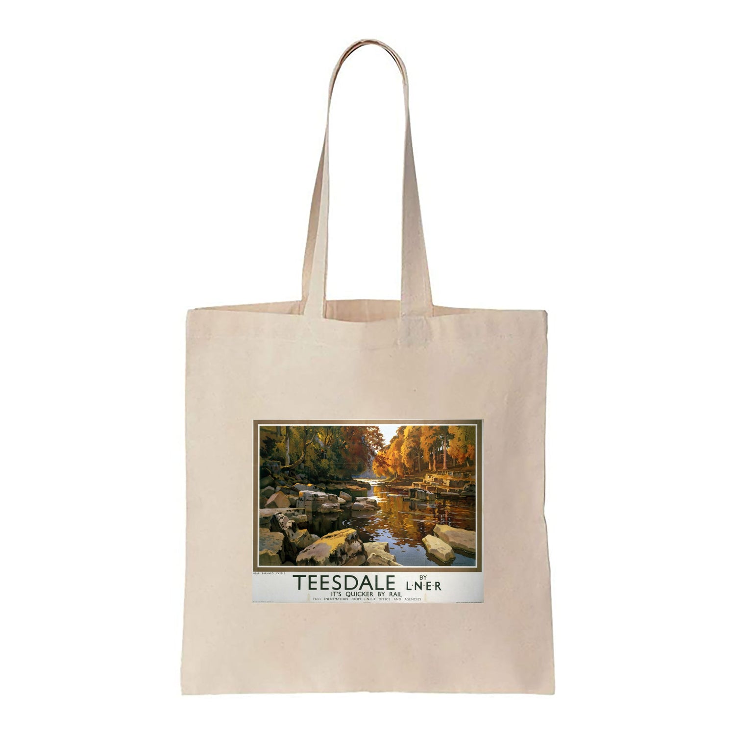 Teesdale near Barnard Castle - Canvas Tote Bag