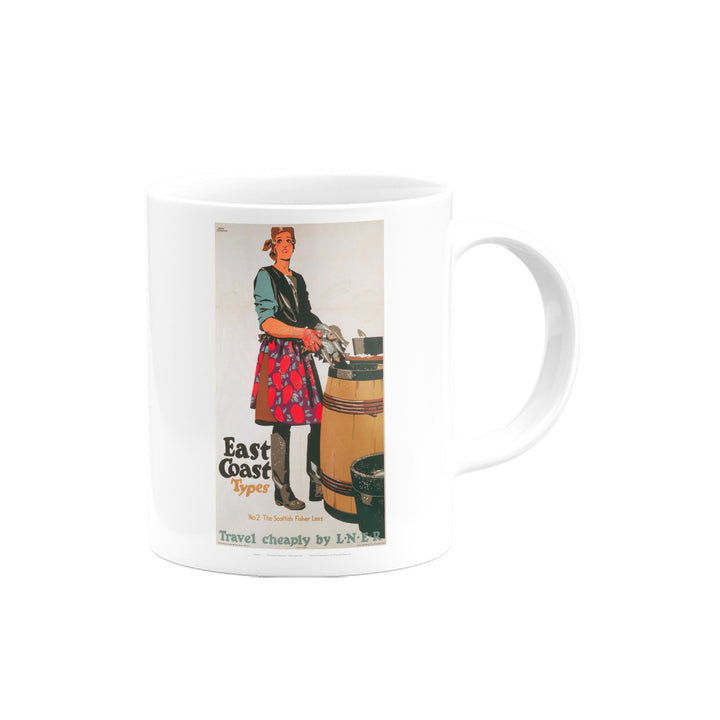 East Coast Types No 2 The Scottish Fisher Lass Mug