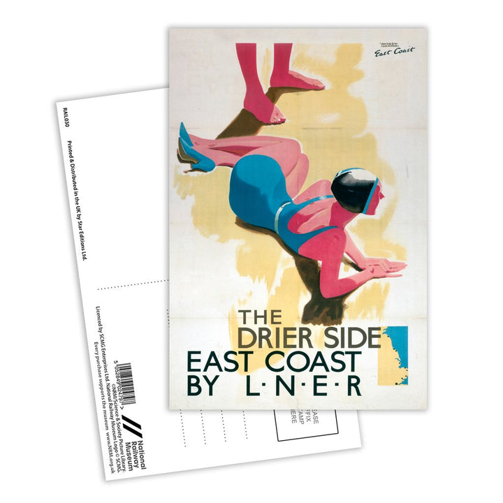 East Coast - The Drier Side Postcard Pack of 8