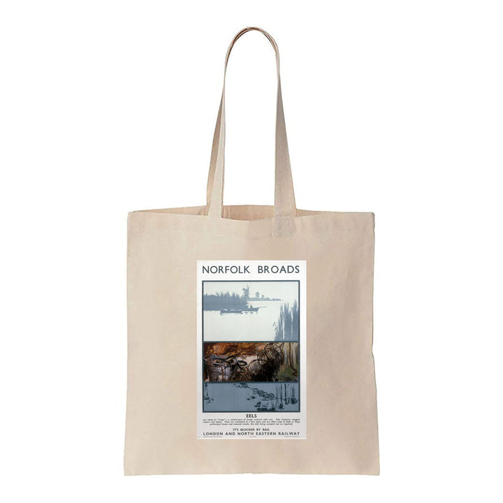 Norfolk Broads - Eels - Canvas Tote Bag