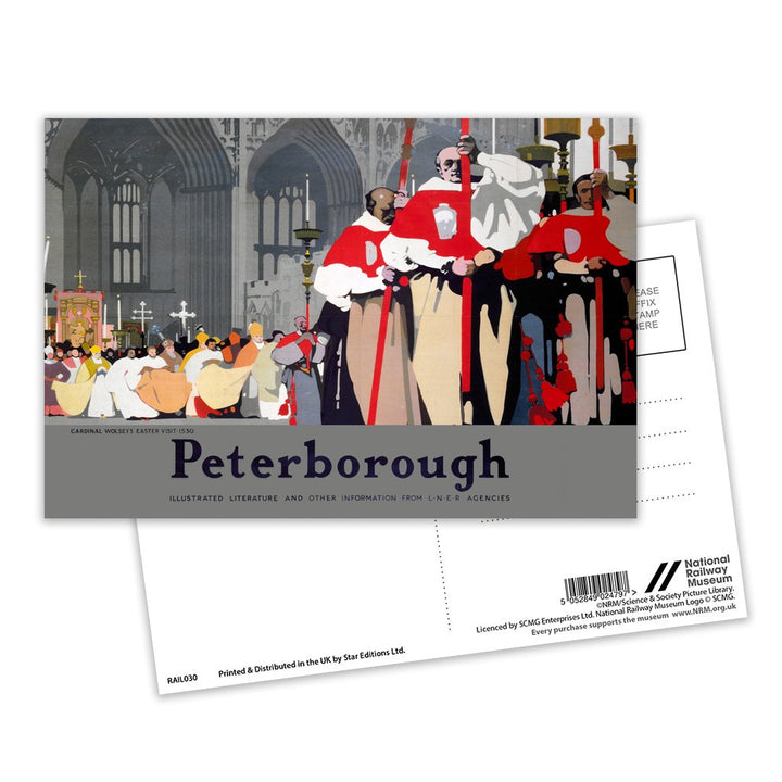 Peterborough, Cardinal Wolsey's Easter Visit Postcard Pack of 8