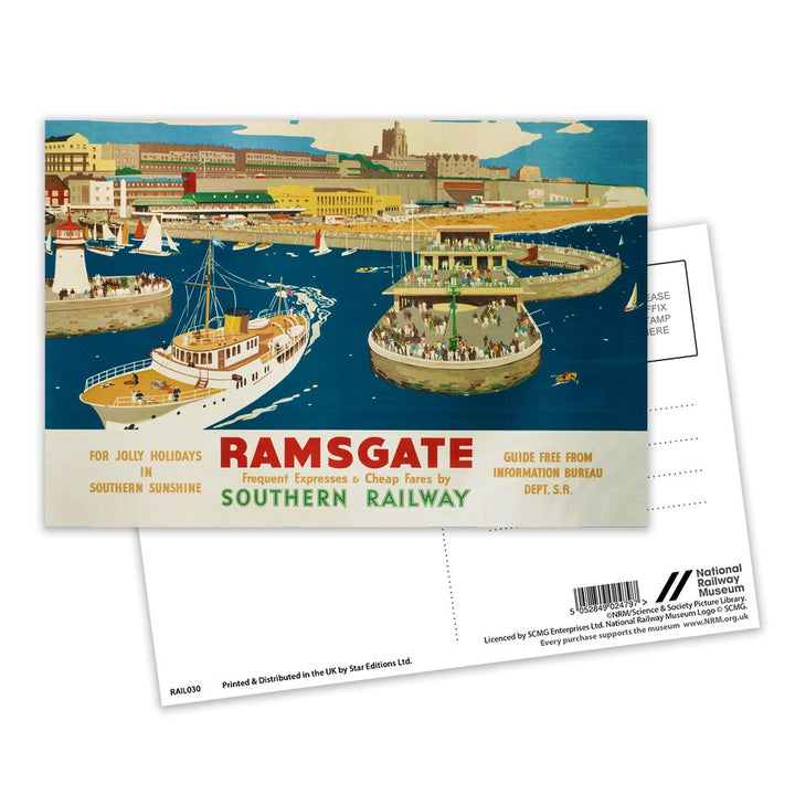 Ramsgate, for Jolly Holidays Postcard Pack of 8