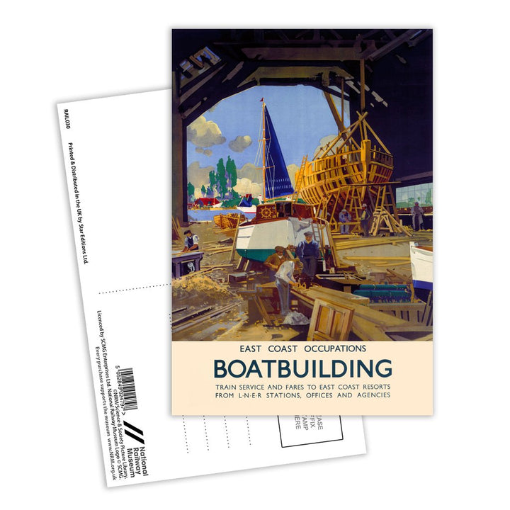 Boat Building - East Coast Occupations Postcard Pack of 8