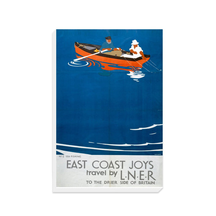 East Coast Joys No 5 Sea Fishing - Canvas