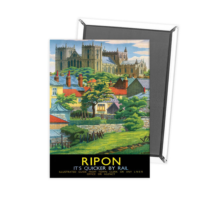 Ripon Black Frame Fridge Magnet