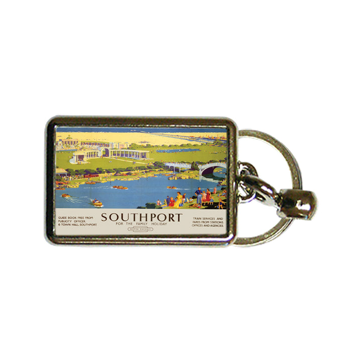 Southport for the Family Holiday - Metal Keyring