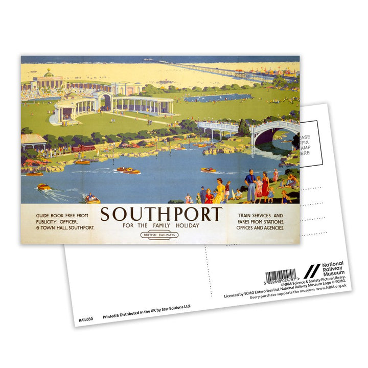 Southport for the Family Holiday Postcard Pack of 8