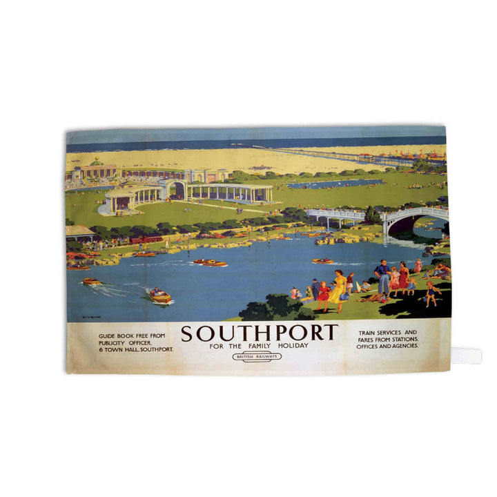 Southport for the Family Holiday - Tea Towel