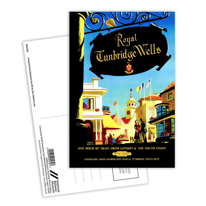 Royal Tunbridge Wells Sign Postcard Pack of 8