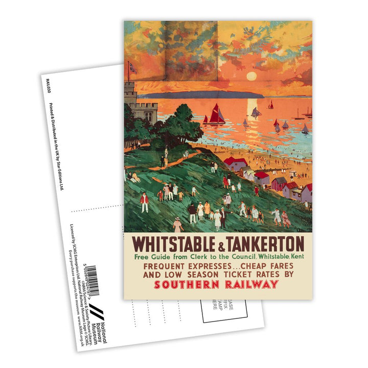 Whitstable and Tankerton Postcard Pack of 8