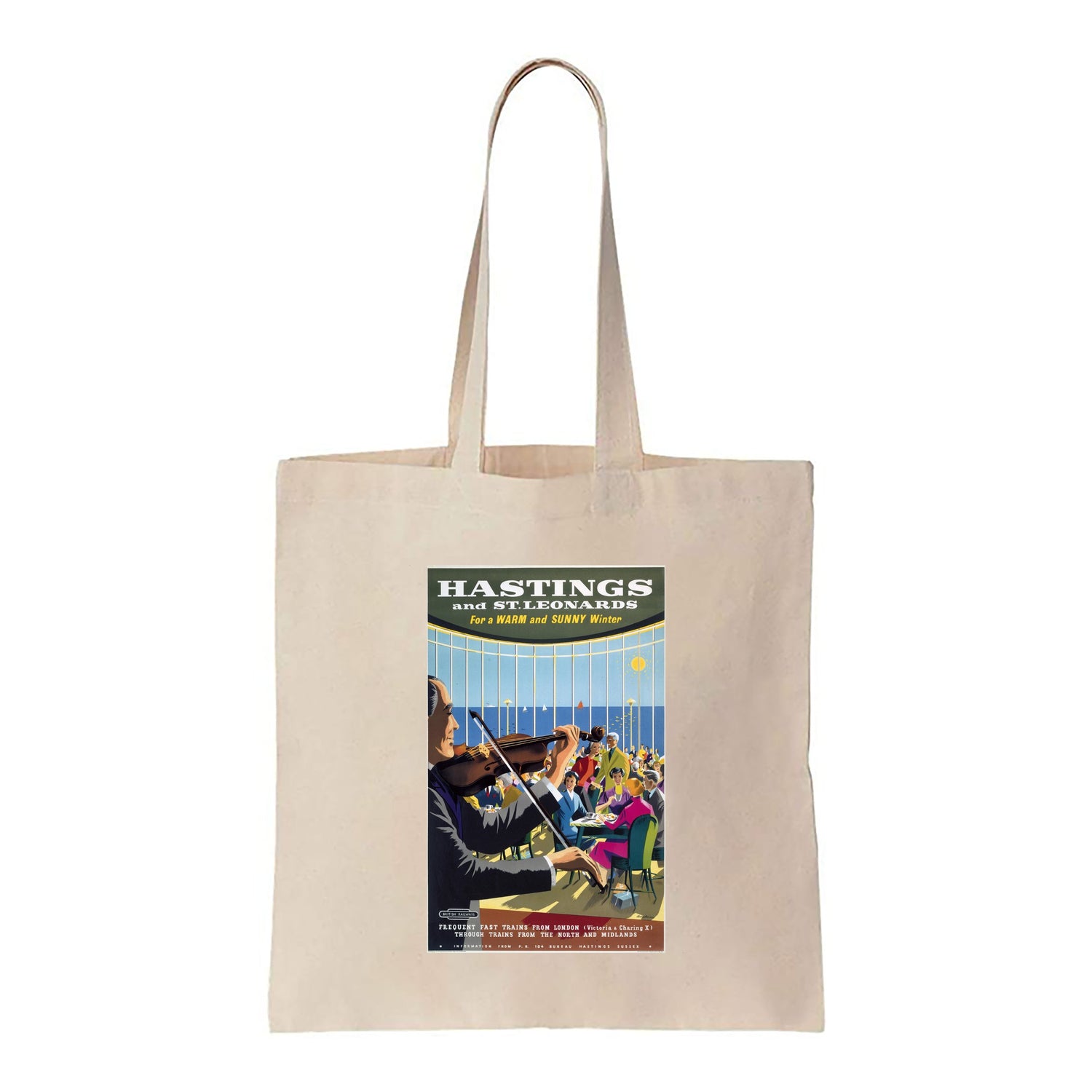 Hastings and St Leonards, Warm and Sunny Winter - Canvas Tote Bag