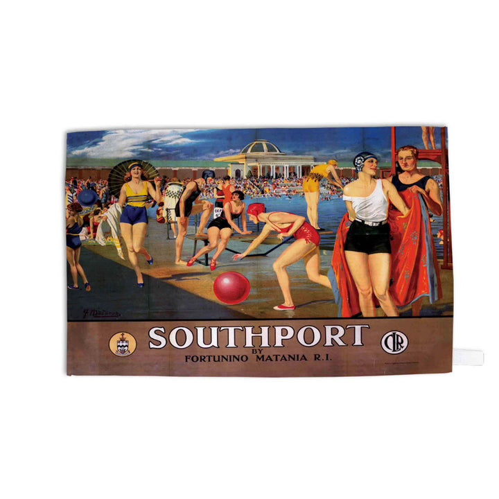 Southport - Swimming Pool - Tea Towel