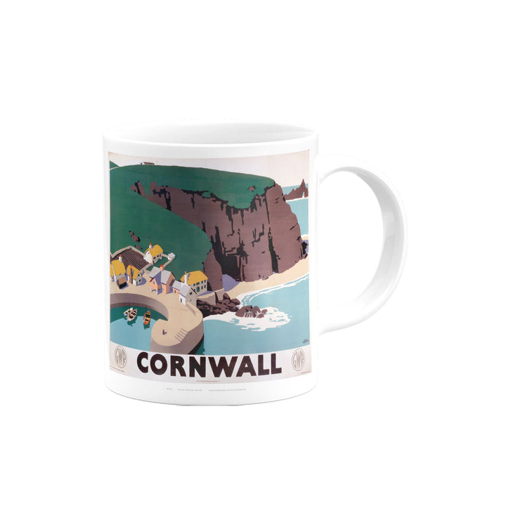Cornwall Cliff and Harbour Mug
