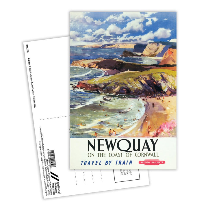 Newquay on the Coast of Cornwall Postcard Pack of 8