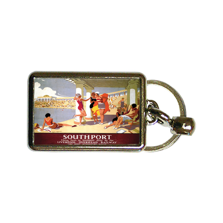 Southport - Swimming Pool - Metal Keyring