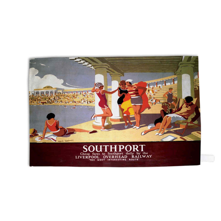 Southport - Swimming Pool - Tea Towel