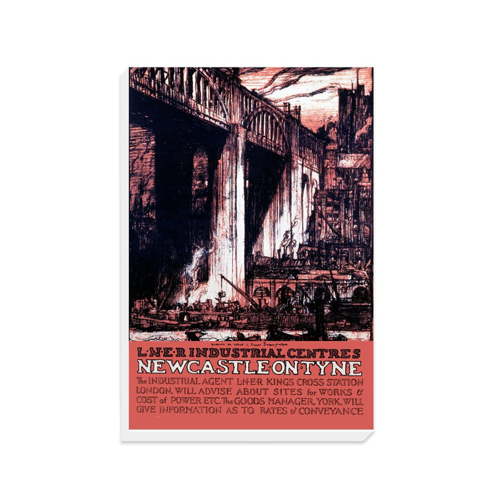 Newcastle-on-Tyne Engraving - Canvas